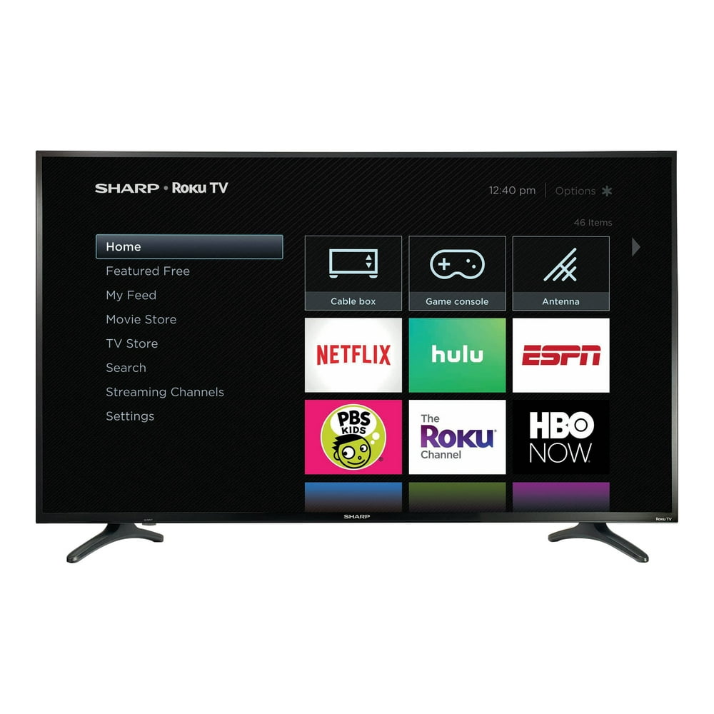 Sharp LC50LBU711U 50" Class (49.5" viewable) LED TV Roku TV 4K