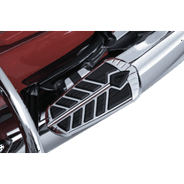 Kuryakyn 5656 Spear Passenger Floorboard Inserts for 2015-19 Indian Motorcycles, Chrome, 1 Pair