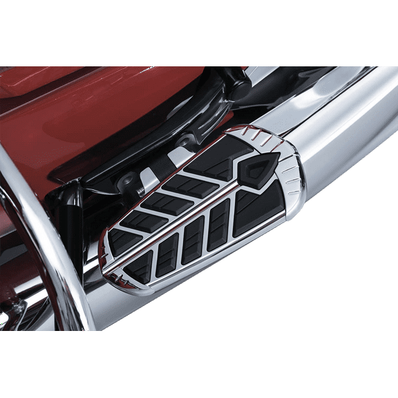 Kuryakyn 5656 Spear Passenger Floorboard Inserts for 2015-19 Indian Motorcycles, Chrome, 1 Pair