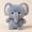 baby elephant, variant on Cute Elephant Plush Toy, Soft Stuffed Elephant Doll, Gray Animal Plushie for Kids and Adults, Plush Gift for Birthday, Baby Shower, Nursery Decor
