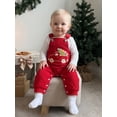 thumbnail image 4 of RUINIXCW Baby Christmas Corduroy Overalls Tree Car Embroidered Sleeveless Jumpsuit, 4 of 8