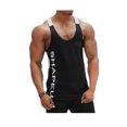 thumbnail image 1 of Men\'s Muscle Gym Athletic Workout Stringer Tank Tops Y-Back Fitness T-Shirts, 1 of 6