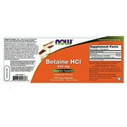 Now Foods - Betaine HCl 648 mg 120 Capsules (Pack of 2)