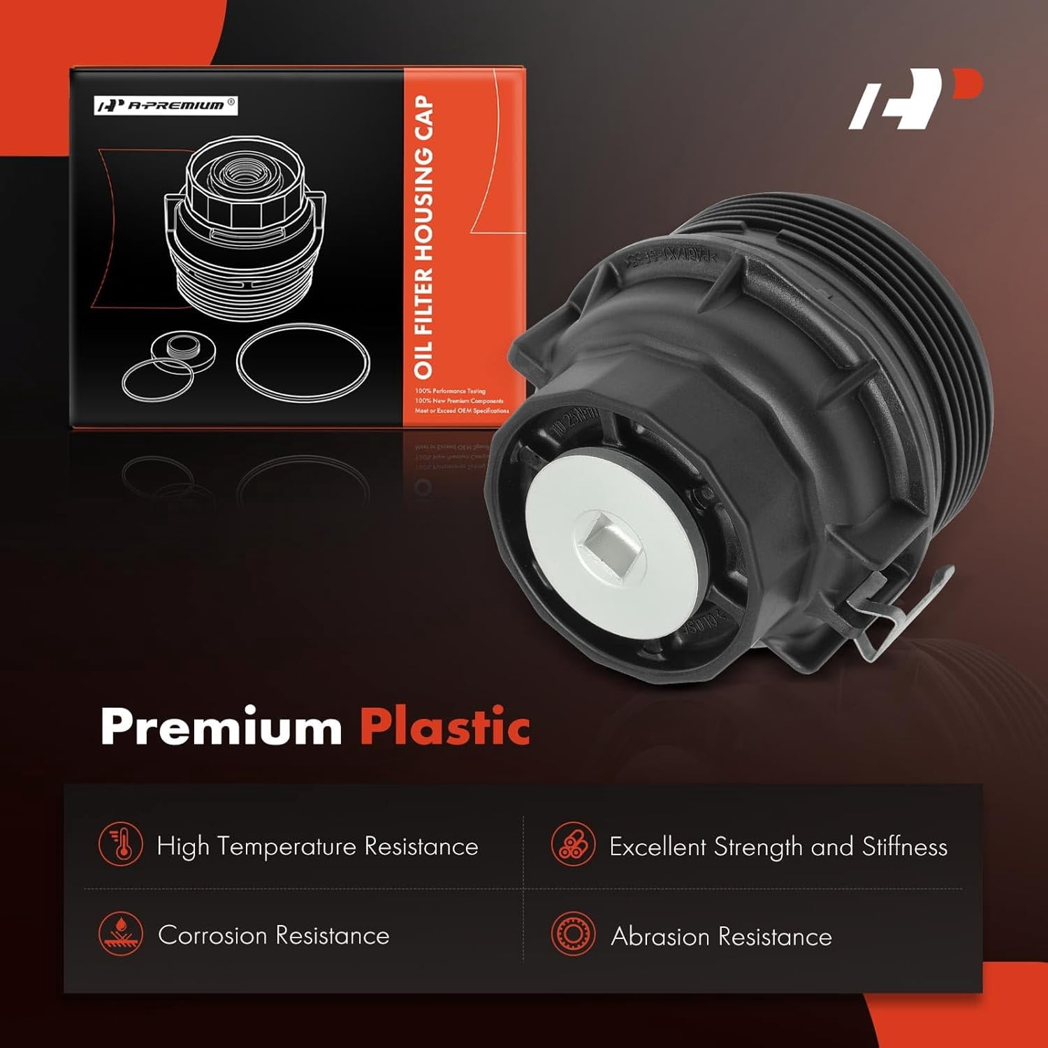 A-Premium Oil Filter Housing Cap Compatible with Lexus GS460 LS460 LS500 LS600h Toyota 4Runner FJ Cruiser Tundra Fits select: 2016 TOYOTA 4RUNNER SR5/LIMITED/SR5 PREMIUM