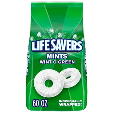 Life Savers Wint O Green Breath Mints Bulk Hard Candy (60 oz.)