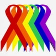 thumbnail image 3 of CafePress - Ribbons For All Ringer T - 100% Cotton Ringed T-Shirt, 3 of 4