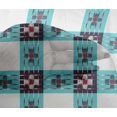 thumbnail image 4 of oneOone Viscose Chiffon Fabric Check Ikat Printed Fabric 1 Yard 42 Inch Wide, 4 of 4