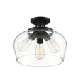 thumbnail image 3 of Octave 3-Light Ceiling Light in Black, 3 of 5