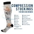 thumbnail image 2 of FORMRS Womens Knee High Socks Casual Long Thick Travel Daily Wear, 1 Pair, Beautiful Floral, 2 of 6