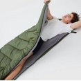 thumbnail image 2 of Sac de Couchage Compact Sac de Couchage Double Attachable Sac de Couchage pour Adulte pour Enfants Froid Extrême Camping Randonnée Vert Armée, 2 of 4