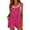*Hot Pink, variant on ClodeEU Women's Sleeveless Wide Leg Overall Shorts,Casual Loose Summer Romper Jumpsuit with Pockets Gray,Women's Plus L