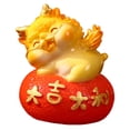 thumbnail image 3 of Figura de adorno de escritorio, regalo chino, artesanía, linda obra de arte, figura de animal de resina Estilo C, 3 of 9