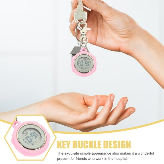 WHAMVOX  Nurse Watch Electronic Digital Stopwatch Hanging for Nurses Keychain