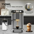 thumbnail image 5 of AOILE 1-Piece Fully Automatic Coffee Machine – ABS+PC Construction, Automatic Milk Frothing, TFT Screen, High-End Model, 120V/60Hz/1350W, US Standard, Gold/Grey, 5 of 8