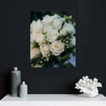 thumbnail image 4 of ONETECH Roses in Pure White Wall Art Painting Pictures Print On Canvas Flower The Picture for Home Modern Decoration, 4 of 4