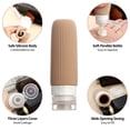 thumbnail image 5 of Micebay 6oz Silicone Travel Bottles, Leak Proof Toiletry Containers for Shampoo, Conditioner & Lotion, Apricot, 5 of 9