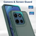 thumbnail image 3 of Dteck for Moto G Stylus 5G 2025 Case, Dual Layer Heavy Duty Rugged Shockproof Protective Phone Cover for Motorola Moto G Stylus 5G 2025,Green, 3 of 3
