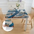 thumbnail image 2 of Acheng Starfish Square Tablecloth with Elastic Edge 100% Polyester Fiber 36*36, 2 of 8