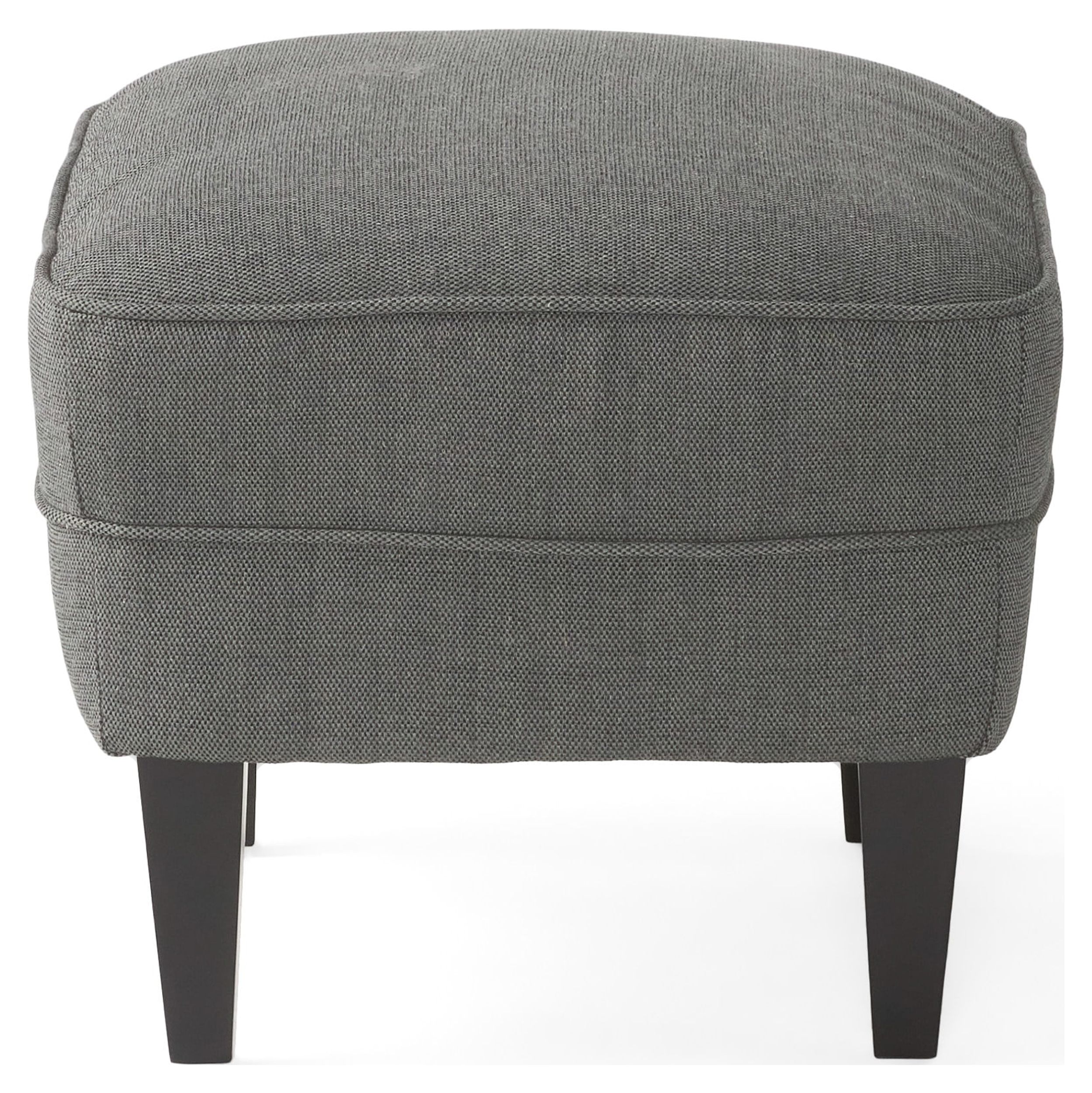 Noble House Torrin Contemporary Grey Fabric Club Chair and Ottoman