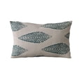 thumbnail image 5 of Plutus Brands Blue Plutus Large Leafs Floral Luxury Throw Pillow 26 in x 26in, Double Sided 26" x 26", 5 of 9