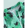 thumbnail image 6 of Qtinghua Newborn Infant Toddler Baby Boy Rash Guard Swimsuit Romper Zipper Short Sleeve Turtle/Shark Print Bathing Suit Swimwear Green 0-3 Months, 6 of 9