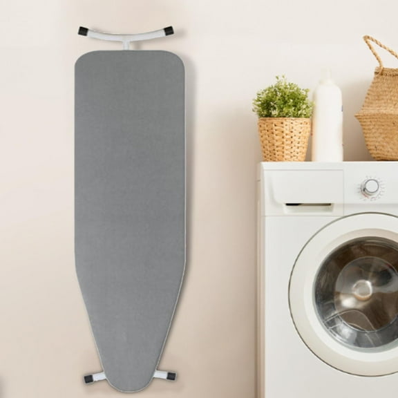 Ironing Board Cover and Pad with Silicone Coating, Thick Scorch-Resistant Padding, Heavy Duty for Home & Professional Use, Fits 19 x 55 Inches Boards, Secure Hook & Loop Fastener