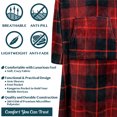thumbnail image 4 of PAVILIA Fleece Blanket with Sleeves, Foot Pockets for Women Men Adults, Plush Wearable Blanket Throw Wrap, Warm Snuggle Blanket Robe, Cozy Gift Ideas Wife Mom, Plaid Red, 4 of 7