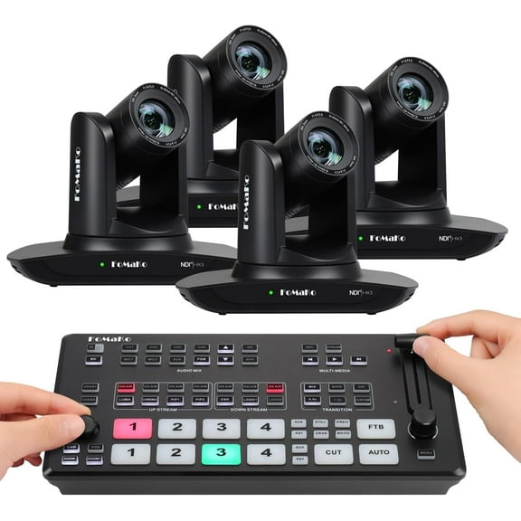 FoMaKo 20x NDI PTZ Camera Bundle(FMK20UH NDI-B x4 M2)
