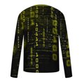 thumbnail image 5 of Tawop Mens Casual Shirts Crew Neck Long Sleeve Pullover Graphic Casual Yellow 2XL, 5 of 5