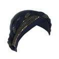 thumbnail image 2 of Ediodpoh Head Hat Cap Ethnic Bohemian Floral Hair Cover with Sequins Braids for Women Fashion Turban A, 2 of 4