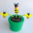 thumbnail image 6 of Cute Solar Power Flip Flap Flower Insect for Car Decoration Swing Dancing Flower Eco-Friendly Bobblehead Solar Dancing Flowers in Colorful Pots, 6 of 8