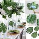 thumbnail image 3 of KAKOWELY 48 piezas de decoración de Monstera para fiesta hawaiana, plantas verdes y hojas., 3 of 4