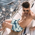 thumbnail image 2 of luoweisi Men's Beach Shorts Quick Dry Swim Trunks with Mesh Lining Whale M, 2 of 5