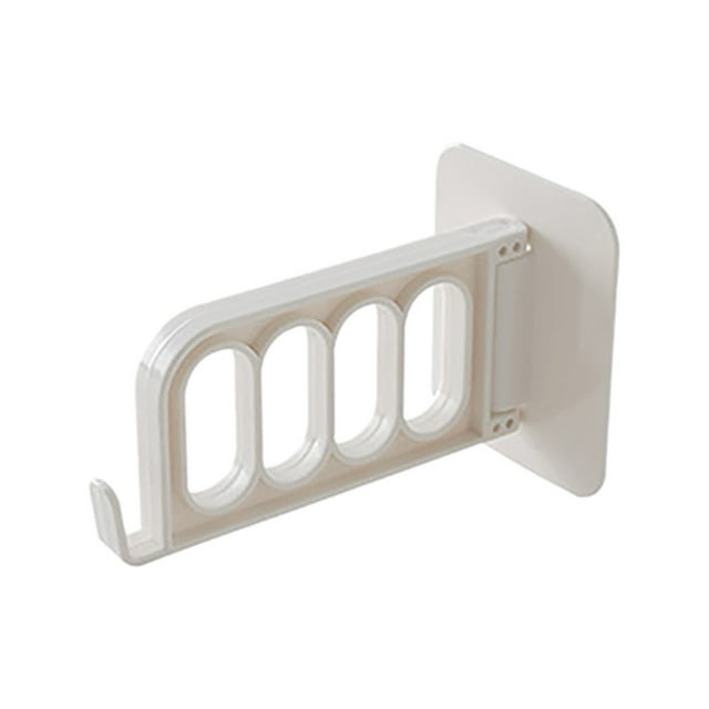 Multi Functional Folding Sticky Hook Seamless Sticker Plastic Hanger Hook Wall Mounted Clothes Storage Hanger