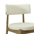 thumbnail image 4 of GDF Studio Modern Dining Chairs, Mid-Century Fabric with Solid Wood Legs for Kitchen Dining Room, Natural +Beige, Set of 2, 4 of 8