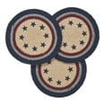 thumbnail image 3 of VHC Brands Braided Cotton Trivet 8 Set of 3, Cotton Dining Room, Kitchen Trivet, Pot Holder, Hot Pads, My Country Collection, Round 8x8, Stars, Navy, 3 of 3
