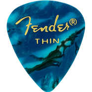351 Shape Premium Picks, 12 Pack, Ocean Turquoise, Thin