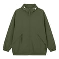 thumbnail image 5 of FDGIU Women's Oversized Hooded Windbreaker Jacket, Full Zip Elastic Cuff Lightweight Casual Coat with Zipper Side Pockets for Hiking Beach Travel Daily Layering, 5 of 8