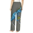 thumbnail image 3 of Fotbe Fun Riding Dinosaur Women's Pajama Pants,Sleepwear Pants,Pj Bottoms Drawstring And Pockets-, 3 of 9