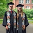 thumbnail image 7 of Logiee Patriotic Butterfly Floral Print Unisex Adult Graduation Stole Shawl 72" Long for Academic Commencements Shawl-Sharp Corner, 7 of 7