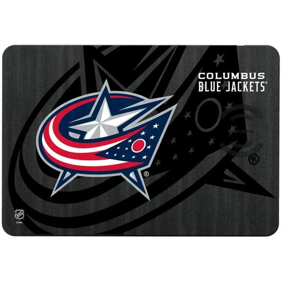 Keyscaper Columbus Blue Jackets 15W Fast Wireless Charger and Mouse Pad