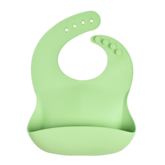 Baberos de silicona para bebés y niños pequeños, juego de 3, baberos de silicona para bebés para niños y niñas, ajustables, suaves e impermeables