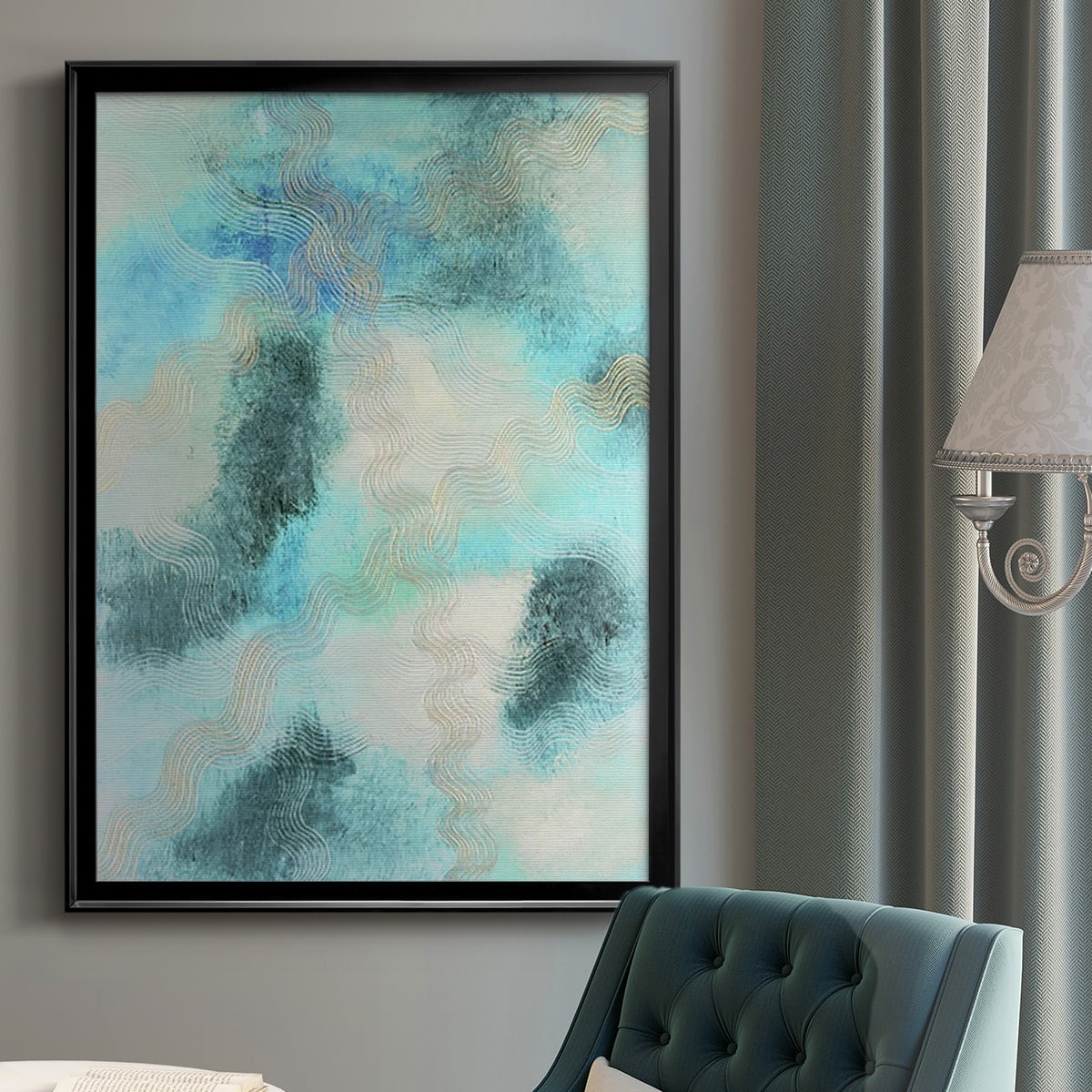Blue Shift II Premium Framed Print, in Gold, Black, or Silver - Ready to Hang