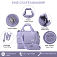 thumbnail image 2 of Gynky Travel Duffle Bag Weekender Bags for Women with Shoe Compartment Carry on Overnight Bag with Toiletry Bag Hospital Bag for Labor and Delivery Weekender Overnight Bag for Trave Sport Hospital, 2 of 8