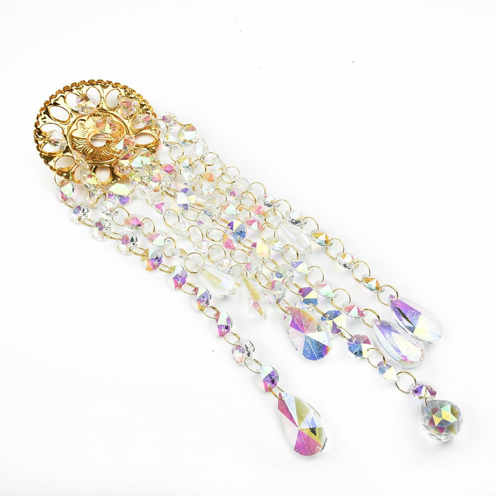 Diluopel Colorful For Crystal Wind Chimes Home Garden Patio Lawn Hanging Decoration Ornament-Colorful