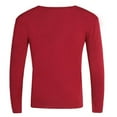 thumbnail image 4 of YHAJDS Men's Winter Casual Sweaters,Knitted Sweater Men Solid Color Warm V Neck Long Sleeve Pullover Casual Sweaters for Men Thick Soft Winter Base Layer Daily Wear, 4 of 4