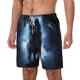 thumbnail image 2 of Uemuo Night Scene of Wolves Pattern Mens Swim Trunks Quick Dry Board Shorts with Mesh Lining, Stretch Beach Shorts Quick Dry No-Chafing Board Shorts-XX-Large, 2 of 9