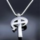 thumbnail image 5 of Vintage VENI CREATOR SPIRITUS Crucifix Cross Pendant Necklace Stainless Steel Grunge Male Chain Necklaces Jewelry collar, 5 of 5