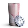 thumbnail image 2 of 20oz Tumbler with Lid and Straw Stainless Marble Steel Vacuum Insulated Water Coffee Tumbler Cup, Double Wall Vacuum Insulated Travel Mug Reusable Tumblers for Ice Drinks, Hot Beverage, 2 of 7