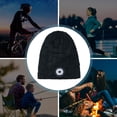 thumbnail image 3 of Gorro De Gorro Led 120Lm Gorro De Gorro Con Luz Led Gorro De Faro De Carga Usb De 300 Mah 3 Modos De Iluminación Gorro De Faro Cálido De Invierno Gorro De Punto Lavable Led Para Navidad Correr Pesca Muyoka Hogar, 3 of 7